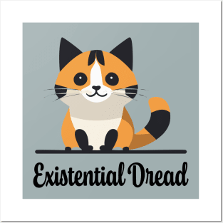 Existential Dread Cat Posters and Art